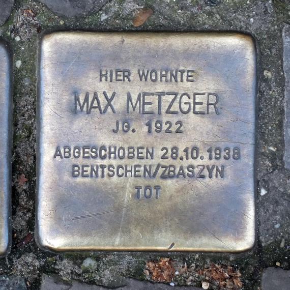 Stolperstein Max Metzger