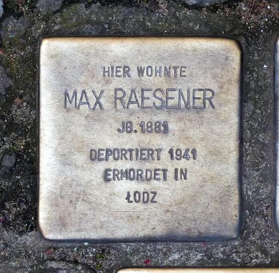Stolperstein Max Raesener