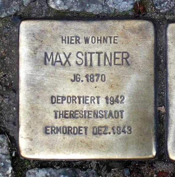 Max Sittner stumbling block