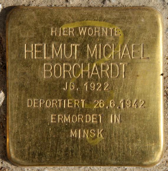 Stolperstein Pallasstr 12 (Schön) Helmut Michael Borchardt