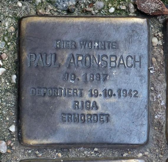 Paul Aronsbach stumbling block