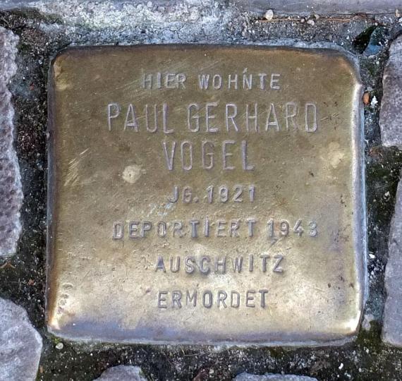 Paul Gerhard Vogel stumbling block