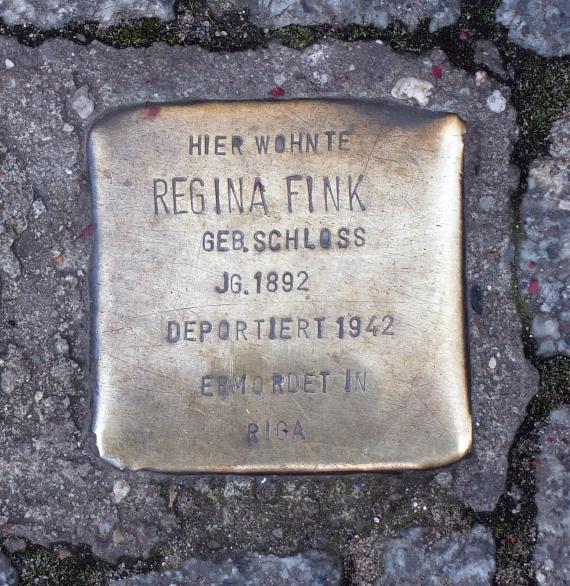 Regina Fink stumbling block