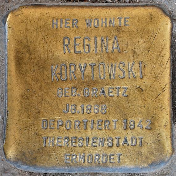 Stumbling Stone Regina Korytowski Müllerstraße 28 0070