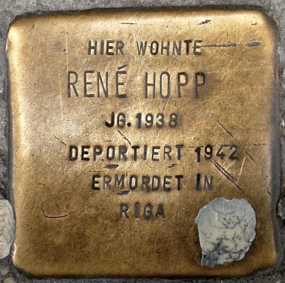 Stolperstein Rene Hopp Badstraße 64 0045