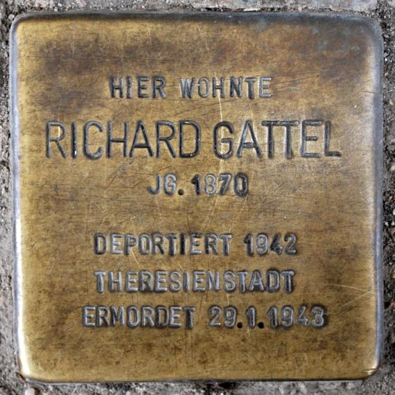 Stolperstein Richard Gattel Prinzenallee 58 0081
