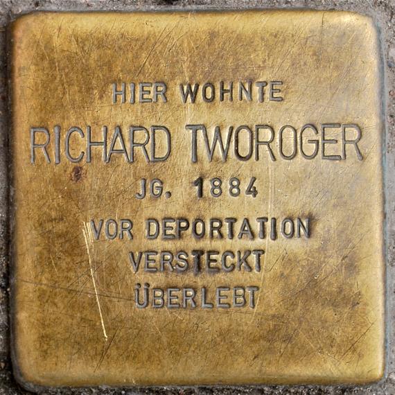 Stolperstein Richard Tworoger Müllerstraße 126 A 0047