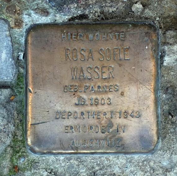 Rosa Sofie Wasser stumbling block