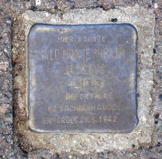 Stolperstein Salomon Ephraim Jacobus