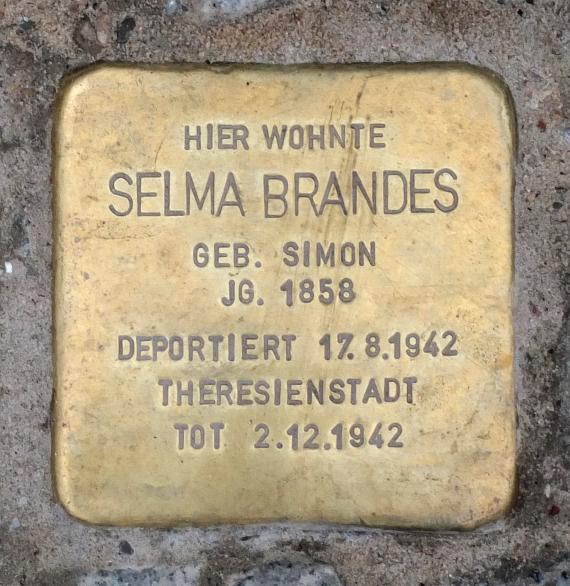 Selma Brandes stumbling block