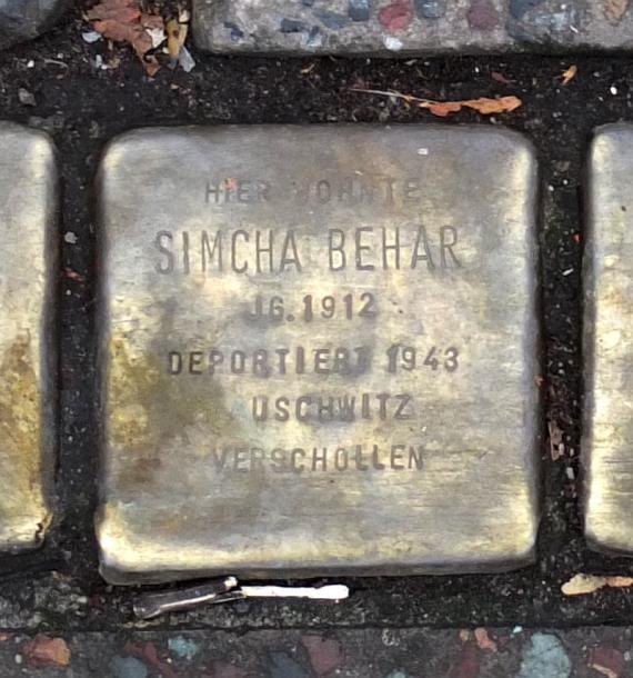 Stolperstein Simcha Behar