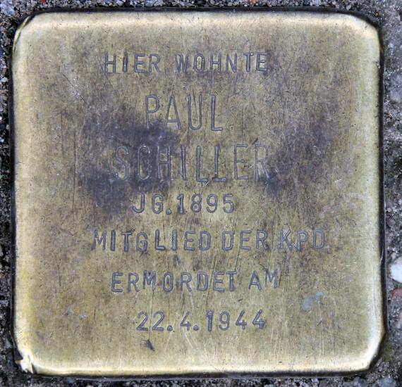 Stolperstein Stralauer Allee 24 (Friedr) Paul Schiller