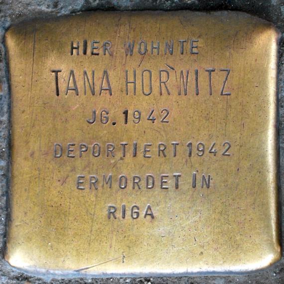 Stolperstein Tana Horwitz Badstraße 61 0052