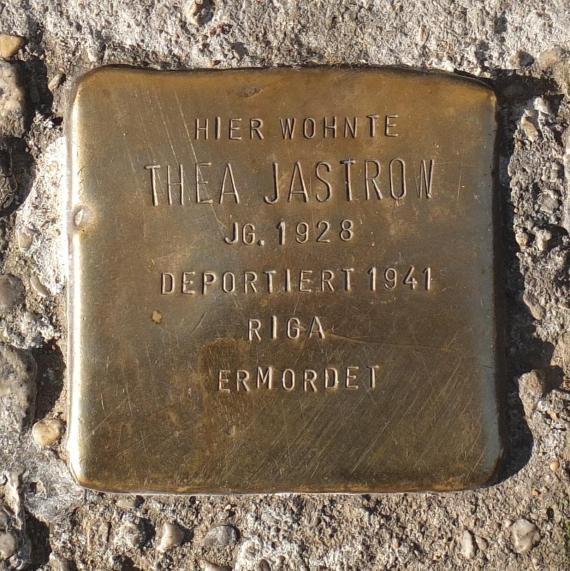 Stolperstein Thea Jastrow