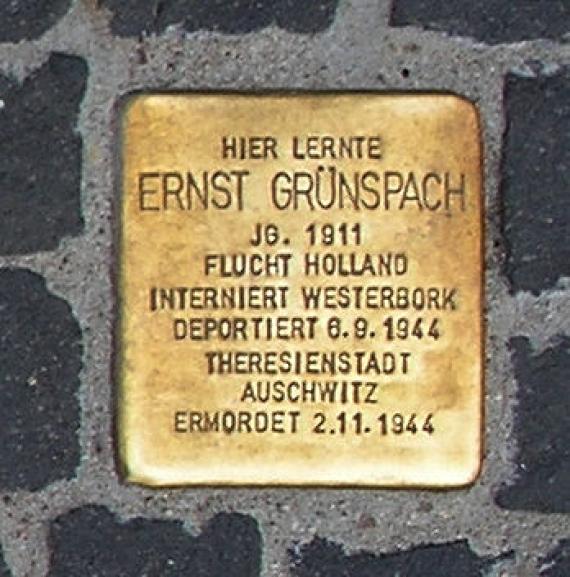 Stolperstein Unter den Linden 6 (Mitte) Ernst Grünspach