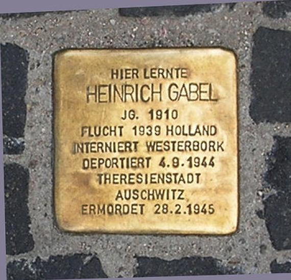 Stolperstein Unter den Linden 6 (Mitte) Heinrich Gabel