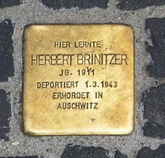 Stolperstein Unter den Linden 6 (Mitte) Herbert Brinitzer