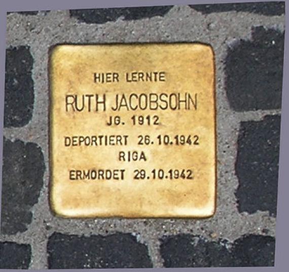 Stolperstein Unter den Linden 6 (Mitte) Ruth Jacobsohn