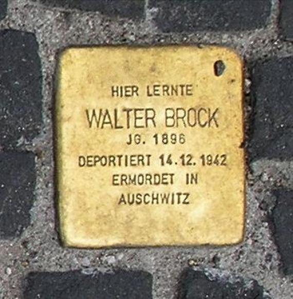 Stolperstein Unter den Linden 6 (Mitte) Walter Brock