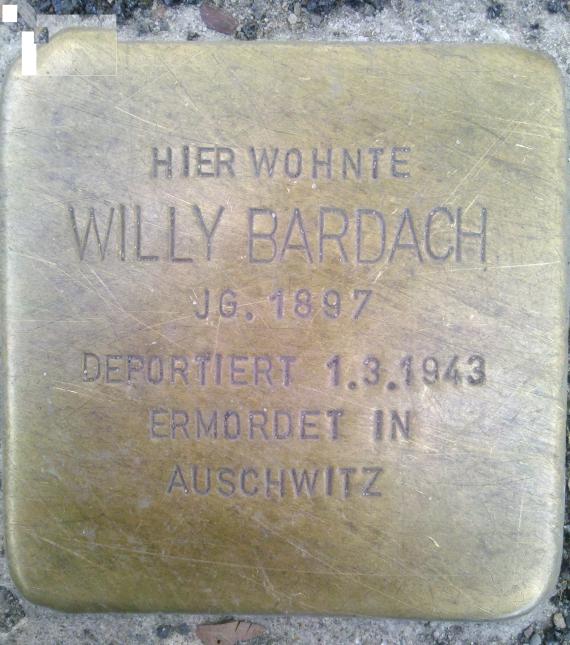 Stolperstein Willy Bardach