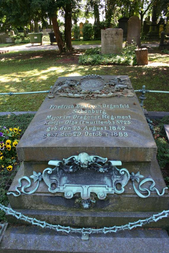 Stuttgart Pragfriedhof Friedrich von Degenfeld