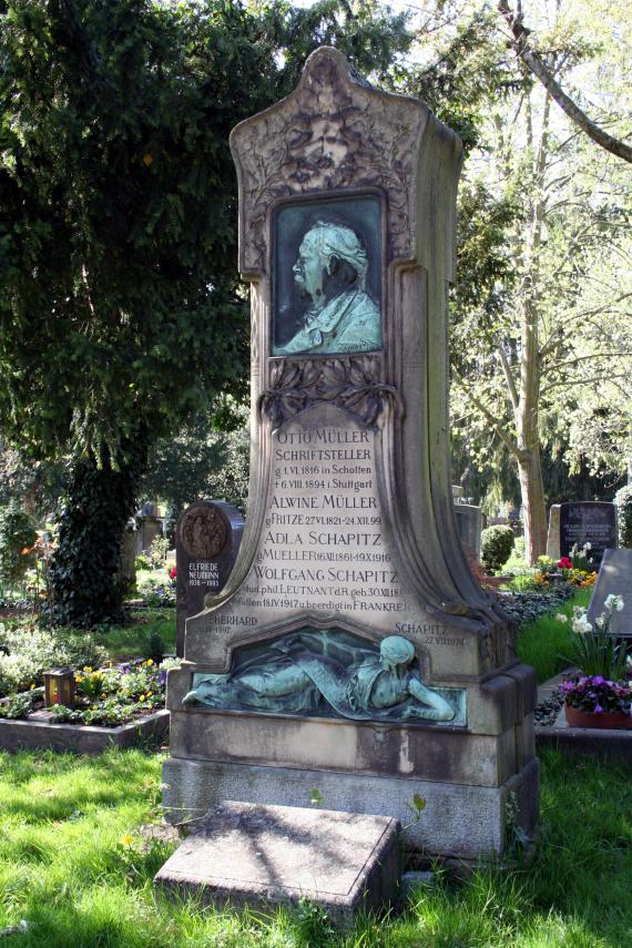 Stuttgart Pragfriedhof Otto Müller Schriftsteller
