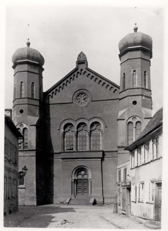 Aufnahme der 1938 zerstörten Synagoge